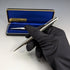 Circa 1970 British Vintage Yard O' Red Sterling Silver Propelled Pencil & Ballpoint Pen